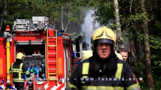 Groot gaslek in Baarn 25-04-2014