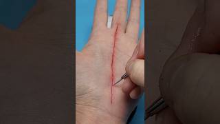 How to Draw on Fake Wounds | #sfxmakeup #tutorial 💄 #art #makeup #makeuptutorial #sfx #tutorial