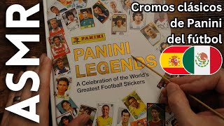 Mirando Cromos Clásicos de Panini del fútbol [ASMR español]