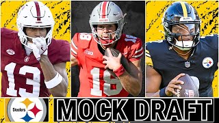 POST SEASON Pittsburgh Steelers 7 Round 2025 NFL Mock Draft | Full Roster and Off-Season Breakdown ⚡