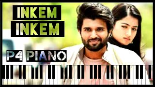 Inkem Inkem Piano Tutorial | Geetha Govindham Song in Mobile Piano with Notes | Perfect Piano | VD