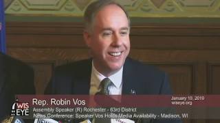 News Conference: Speaker Vos to Discuss Letter to Gov. Evers