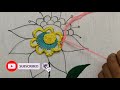 latest hand embroidery 3d flower design with glorious stitches by nakshikanthadesign