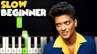 Count On Me - Bruno Mars | SLOW BEGINNER PIANO TUTORIAL + SHEET MUSIC by Betacustic