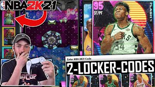 2 FREE NEW LOCKER CODES + PINK DIAMOND GIANNIS ANTETOKOUNMPO GAMEPLAY! (NBA 2K21 MyTEAM NEXT GEN)