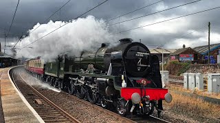 Near Disaster! 46100 Royal Scot Lakelander 46115 Cumbrian Mountain Express 11 February 2023