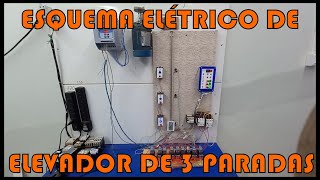 ESQUEMA ELÉTRICO DE ELEVADOR DE 3 PARADAS