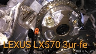 Lexus lx570 /3ur-fe Замена цепей ГРМ