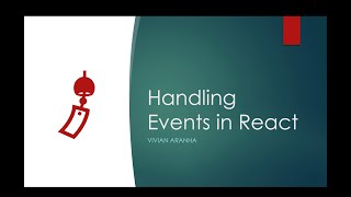 5 React JavaScript: Handling Events