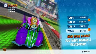 CTR Nitro Fueled - Developer Time Trial #6: Turbo Track (1:31:79)