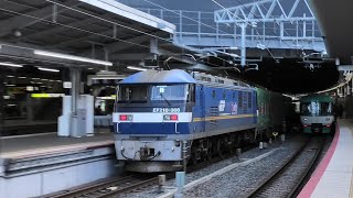 EF210-323＋コキ＋EF210-308 59レ「福山レールエクスプレス」 新大阪駅通過