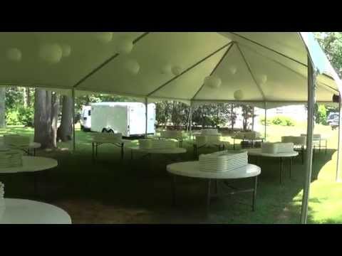 30x60 Wedding Tent by Teton Rental with Decorations, Lighting, Round Tables and White Chairs 30x60 Wedding Tent by Teton Rental with Decorations, Lighting, Round Tables and White Chairs