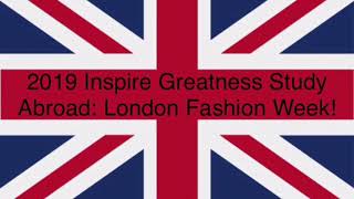 2019 Inspire Greatness Study Abroad