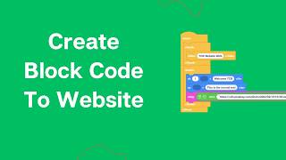 How To Create Website using Block Code | 2024