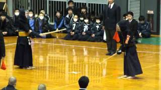 2012/01/28 新人戦西部大会　男子決勝　中部中　ＶＳ　南陽中　大将