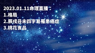 2023.01.11命理直播：1.格局2.辰戌丑未四字易罹患癌症3.桃花食品