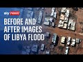 Libya floods: Before and after satellite images