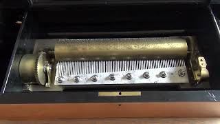 JaWo Antique music box Heller 8 airs 1880