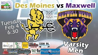 Des Moines vs Maxwell - Varsity Men - Feb 4, 2025