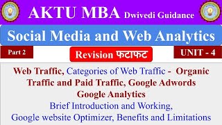 7| Social Media and Web Analytics, Organic and Paid Traffic, Google Adwords, Google Analytics, mba,