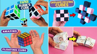 4 Cool paper moving cubes. Paper 2x2 Rubik's Cube. DIY Origami Magic Infinity Cube. Easy paper craft
