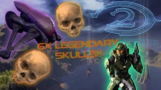 6x Halo 2 LEGENDARY Skull Locations!!!