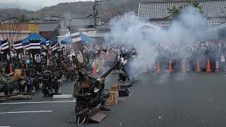 備州岡山城鉄砲隊の演武 3/4