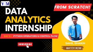 Day 5 | Python Operators & Control Flow Explained with Real Data | Data Analytics with Python