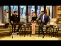 Kelly Ripa - hot skirt & takes off high heels - February 11, 2015