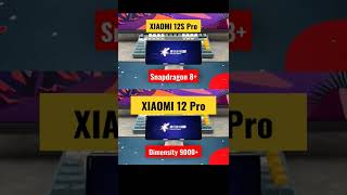 Xiaomi 12s Pro VS Xiaomi 12 Pro | Snapdragon 8 Gen 1 vs Dimensity 9000+ #shorts