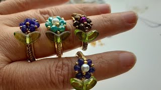 Diy video tutorial  ,,WOW,, #anello in col. con la #Beebeecraft 🥰#rondelle #ring