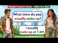 English Conversation Practice for Beginners | Q&A - Simple Present Tense | English Speaking Practice