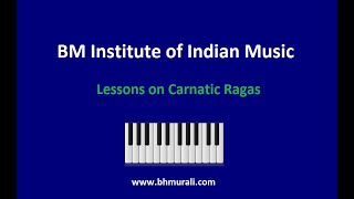 Learn Carnatic raga through keyboard - Bhoopalam