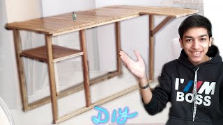 DIY AMAZING WOODEN DESK ! Making a modern and original table from easy wood/ WOODWORKS EPISODE1