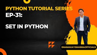 EP-31(Python Tutorial): Set in Python