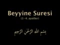 BEYYİNE SURESİ 1-4 AYETLER EZBERLE (HER AYET ON TEKRAR)