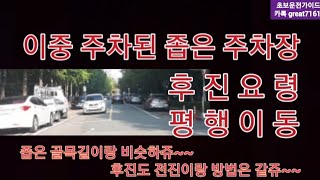 초보운전가이드- 이중 주차된 주차장, 후진요령, 평행이동