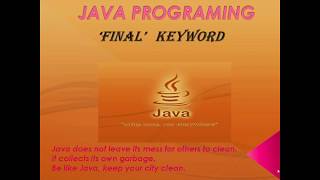 FINAL KEYWORD