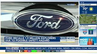 Ford to recall nearly 1.9 million Explorer SUVs to secure trim pieces that can fly off in traffic
