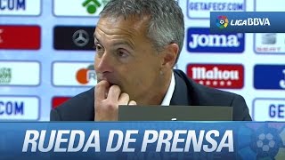 Rueda de prensa de Fran Escribá tras el Getafe CF (4-0) UD Las Palmas