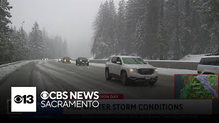 Tracking winter storm conditions along I-80 in Northern Sierra Nevada