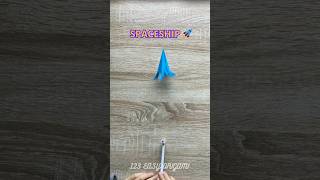 SPACESHIP ORIGAMI TUTORIAL | DIY SPACE ROCKET ORIGAMI FOLDING | SPACESHIP CRAFTING PAPER INSTRUCTION