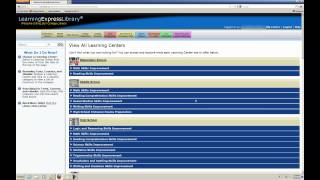 LearningExpress Library database tutorial