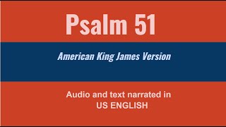 Psalm 51 American King James Version (US English)