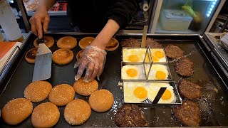 Cheese Fried Egg Burger / Korean Street Food