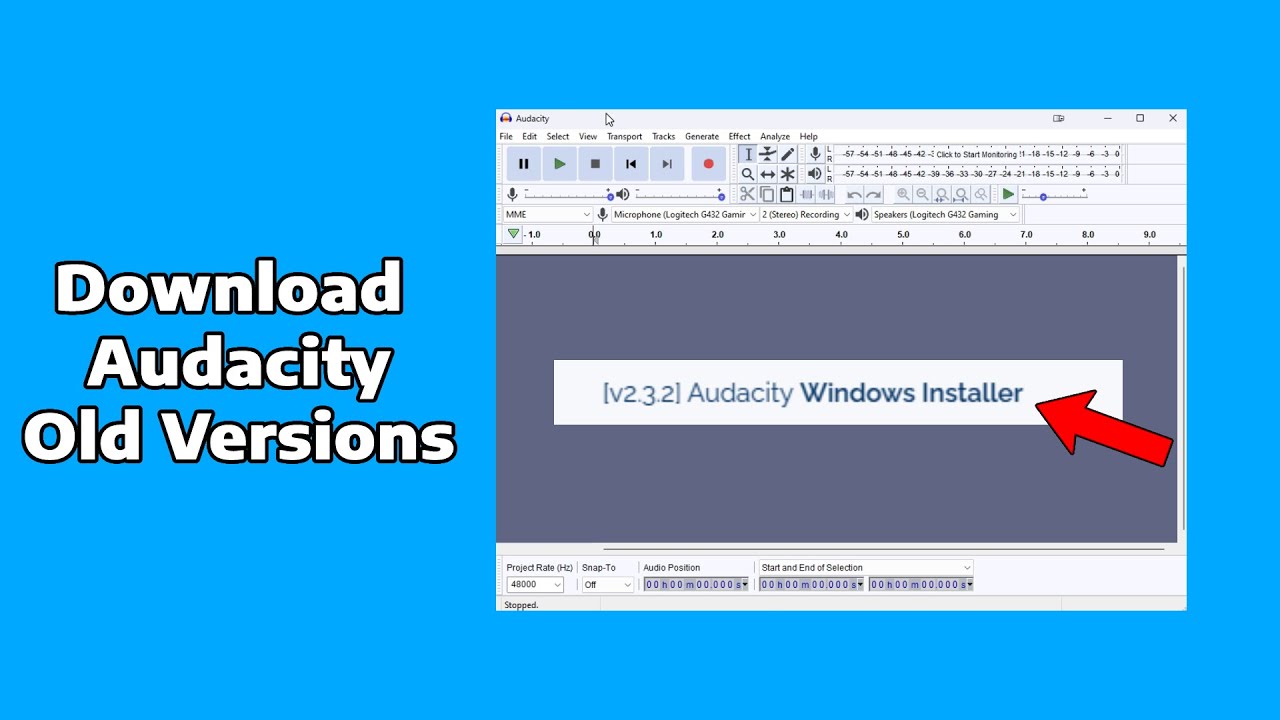 How To Download Audacity Old Versions 2025 Youtube