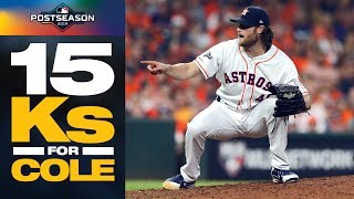 Gerrit Cole GOES OFF vs. Rays for 15 strikeouts to lead Astros to ALDS Game 2 win | ALDS Highlights