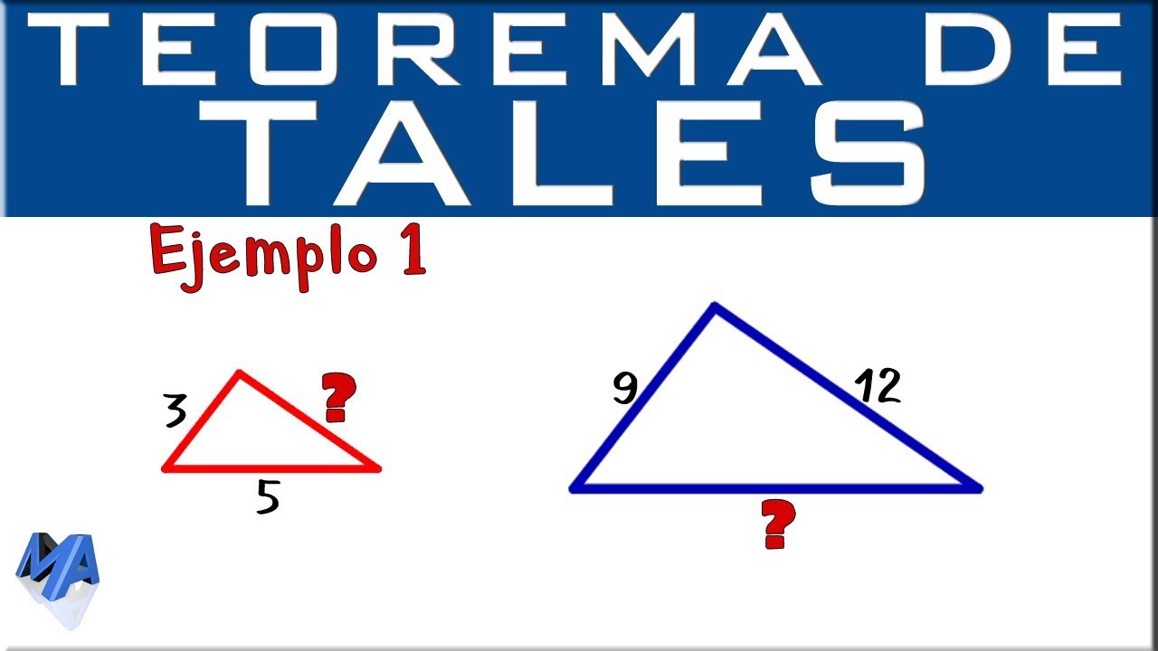 Teorema De Tales | Ejercicio De Aplicación 1 - YouTube