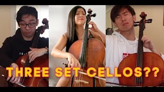 TwoSetViolin We Try Learning Cello in 1 Hour Response | The Swan by Saint Saens