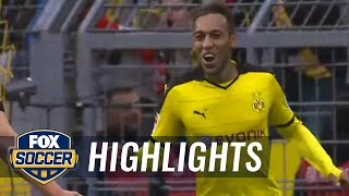 Aubameyang goal gives Dortmund early lead vs. Augsburg | 2015–16 Bundesliga Highlights